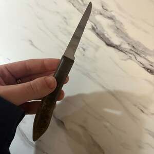 Vintage Quikut Stainless Steel Paring Knife with Plastic Handle